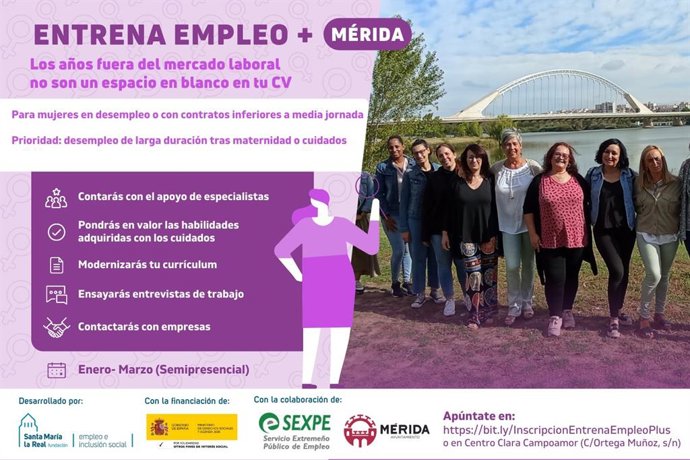 Cartel del programa 'Entrena Empleo +'
