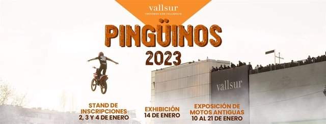 Cartel promocional de la fiesta invernal Pingüinos 2023