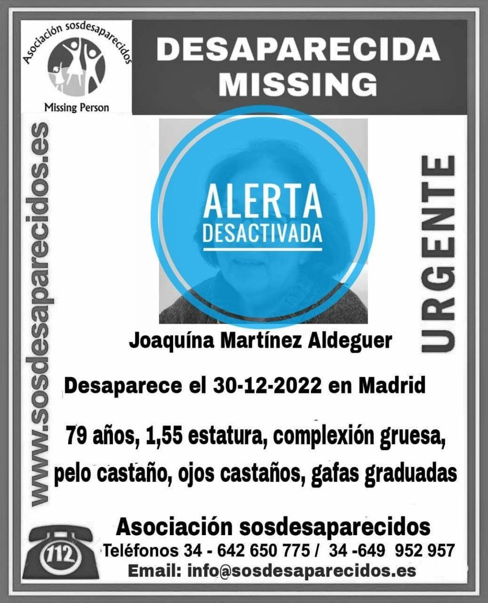 Encuentran en buen estado a la anciana con Alzheimer desaparecida el viernes en Prosperidad