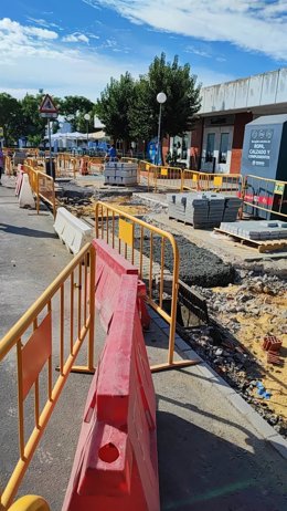 Obras de infraestructuras eléctricas en la provincia, en foto de archivo.