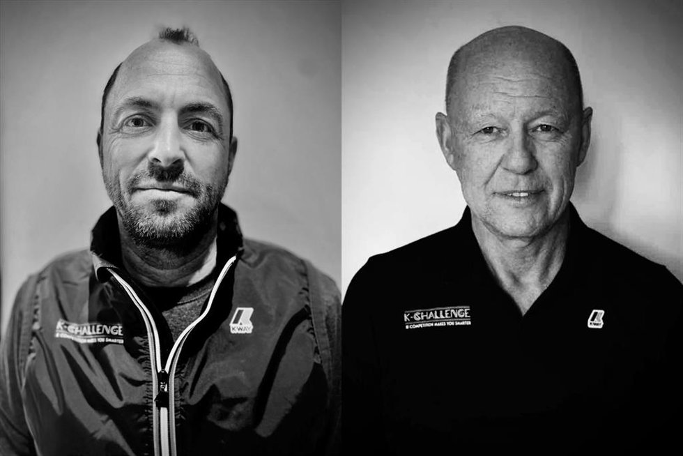 Stephane Kandler y Bruno Dubois, del K-Challenge Racing francés, que disputará la 37 Copa América en Barcelona.