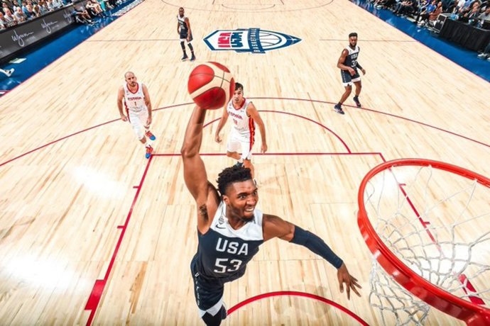 Archivo - El jugador estadounidense Donovan Mitchell 