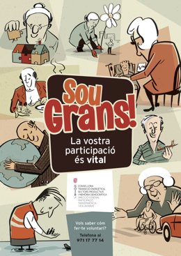 El Govern distribuye 1.200 carteles y casi 4.000 calendarios de la campaña 'Sou grans'