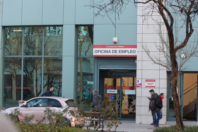 Una oficina del Servicio Público de Empleo Estatal (SEPE) en la calle de Méndez Álvaro