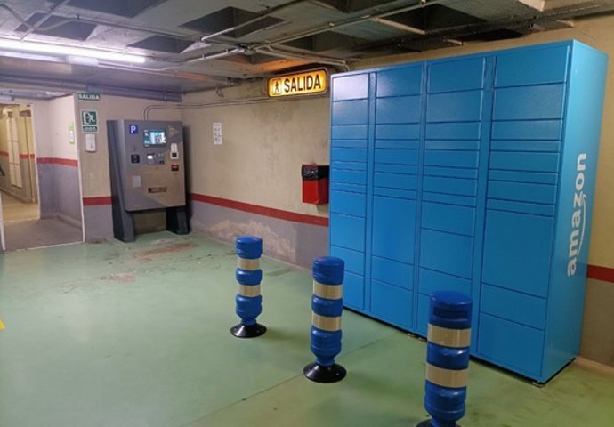 AUVASA instala un punto de recogida de compras online en el aparcamiento de Plaza Mayor