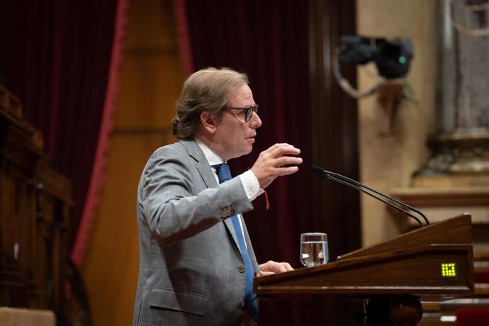 Archivo - El portavoz de Vox en el Parlament, Joan Garriga