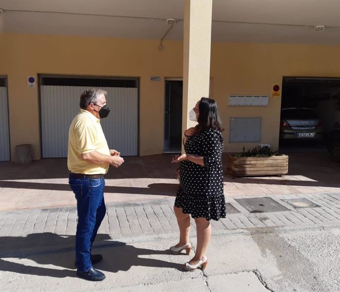 La diputada provincial Concepción Pérez en Bayarque (Almería)