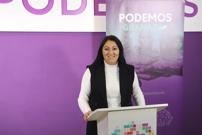 La parlamentaria de Por Andalucía en la provincia de Granada y secretaria de Acción Institucional de Podemos Andalucía, Alejandra Durán.