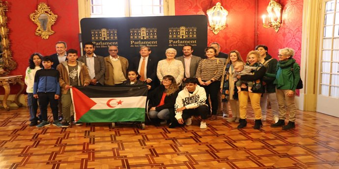 Niños saharauis de Escola en Pau.