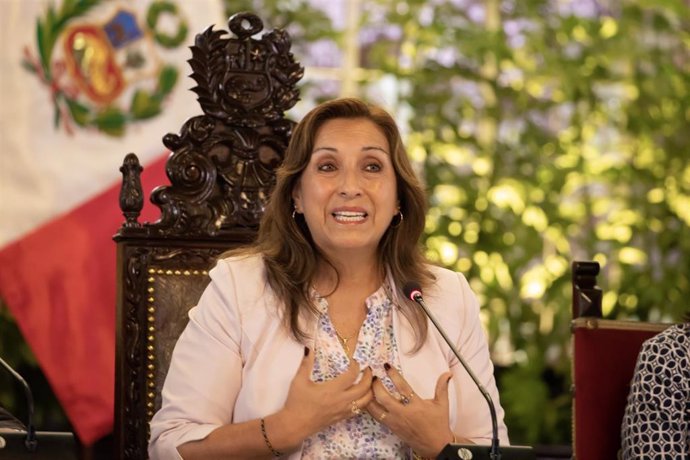 La presidenta de Perú, Dina Boluarte.