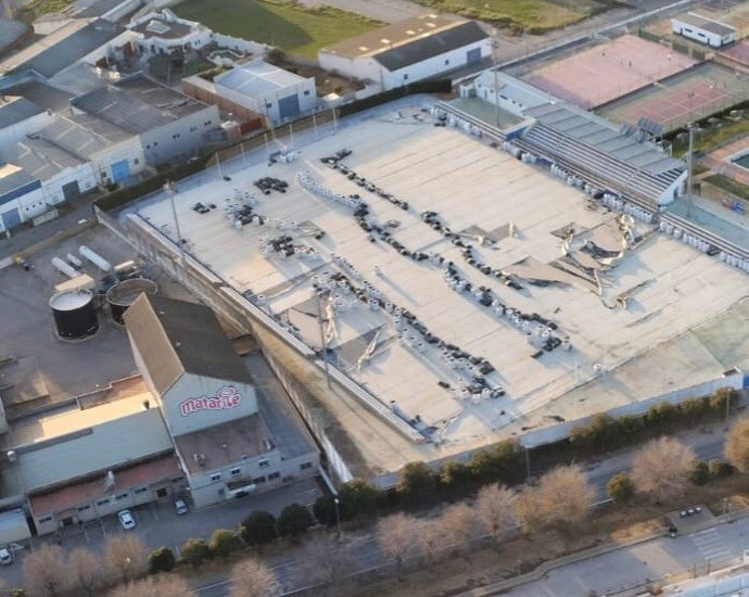 Vista aérea del estadio