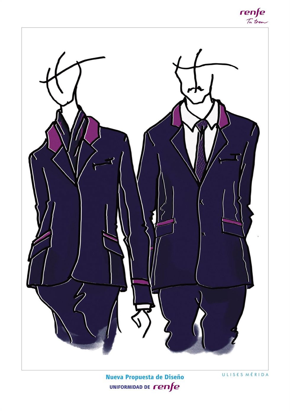 Diseño del nuevo uniforme de Renfe
