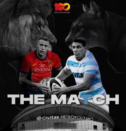 España jugará contra 'Los Pumas' de Argentina el 26 de agosto en el II The Match en el Metropolitano.