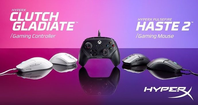 El mando Xbox con cable Clutch Gladiate y la nueva generación de ratones para juegos Haste 2, con y sin cable