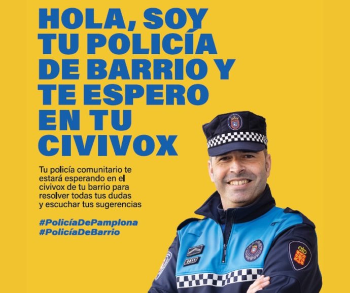 Cartel del programa 'Policía Comunitaria en tu Civivox'.