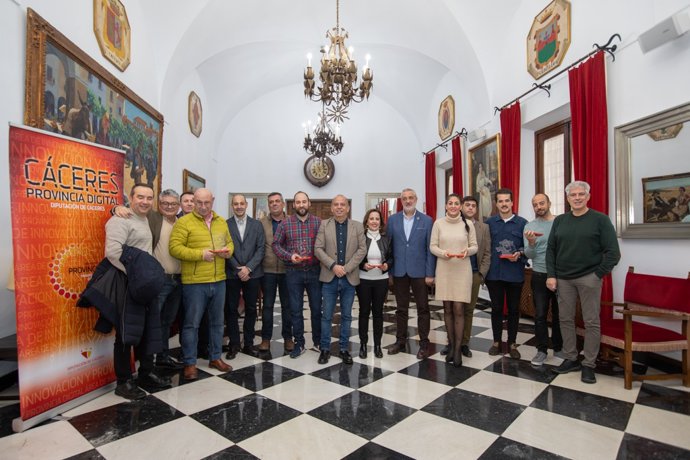Entrega de los II Premios a la Creación en la Industria Software convocados por la Diputación de Cáceres