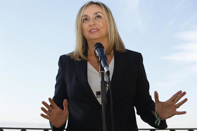 La consejera de Fomento, Articulación del Territorio y Vivienda de la Junta de Andalucía, Marifrán Carazo, ofreció el martes una comparecencia pública sobre su candidatura a la Alcaldía de Granada en el Restaurante Mirador Carmen de San Miguel (archivo).