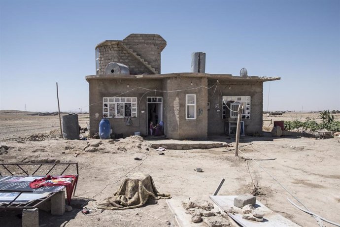 Una casa en Sinyar, en el norte de Irak