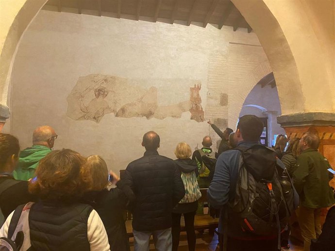 Visita a Aroche (Huelva) de un grupo de estudiantes de Palma de Malllorca.