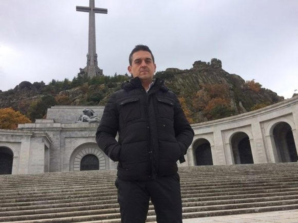 Archivo - El portavoz de Compromís en el Senado, Carles Mulet, en el Valle de los Caídos, en una imagen de archivo