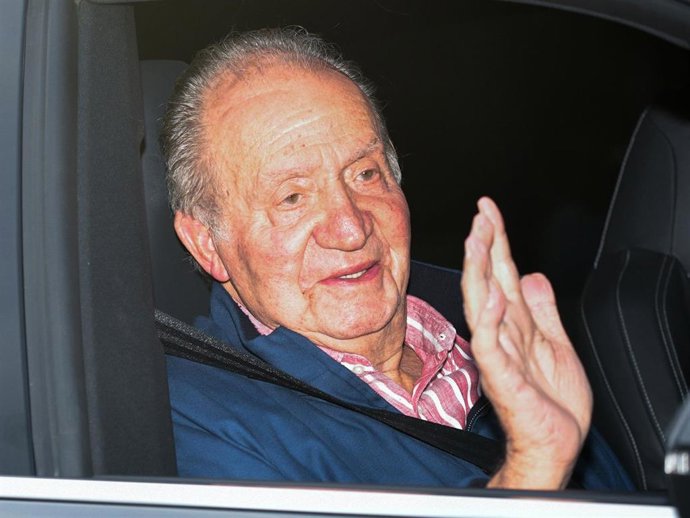 DON JUAN CARLOS I DURANTE SU VISITA A ESPAÑA EN EL MES DE MAYO DE 2022