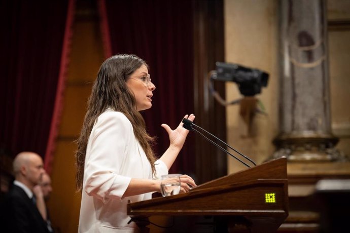 Archivo - La portavoz de Junts en el Parlament, Mnica Sales