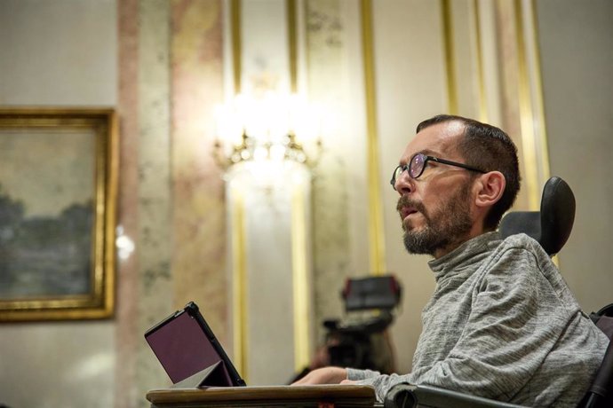 El portavoz de Unidas Podemos en el Congreso de los Diputados, Pablo Echenique.