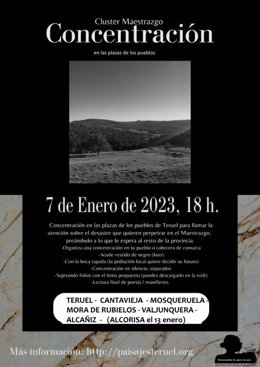 Paisajes de Teruel llama a concentrase en defensa de los entornos naturales y en contra de los proyectos eólicos