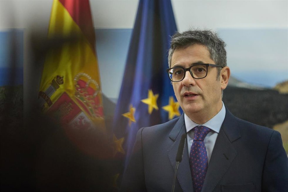 El ministro de la presidencia, Relaciones con las Cortes y Memoria Democrática, Félix Bolaños,