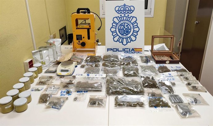 Imagen de la droga incautada.