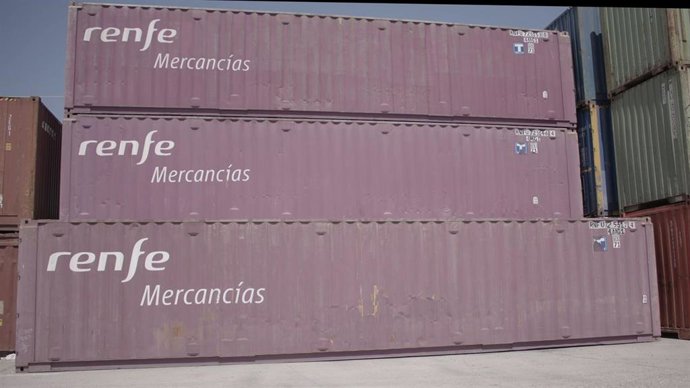 Archivo - Vagones de Renfe Mercancías