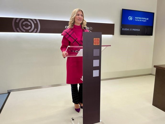 La portavoz del PP en las Cortes de Aragón, Mar Vaquero.