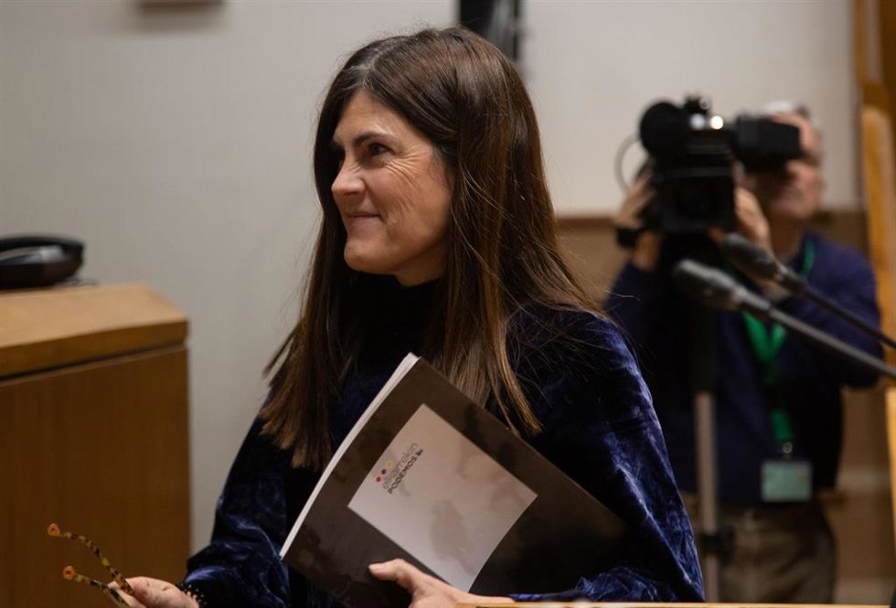 La portavoz parlamentaria de Elkarrekin Podemos-IU, Miren Gorrotxategi
