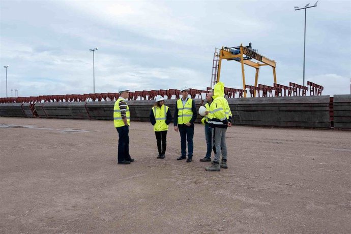 José María Martín visita uno de los tramos en obra del AVE Murcia-Almería