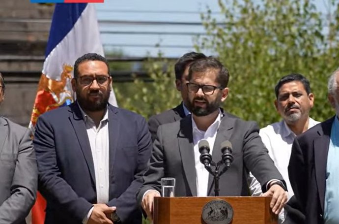 El presidente de Chile, Gabriel Boric