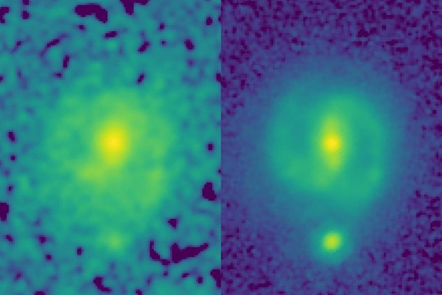 El poder de JWST para mapear galaxias en alta resolución y en longitudes de onda infrarrojas más largas que el Hubble le permite mirar a través del polvo y revelar la estructura subyacente y la masa de galaxias distantes.