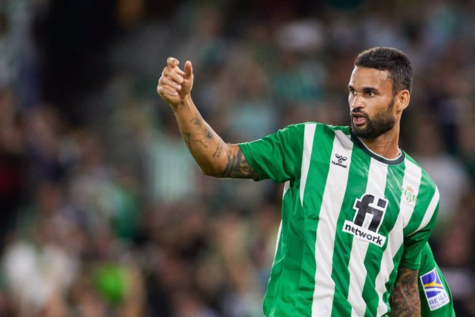 Archivo - William Jose of Real Betis gestures during the UEFA Europa League, Group C, match between Real Betis an Ludogorets at Benito Villamarin Stadium on September 15, 2022 in Sevilla, Spain.