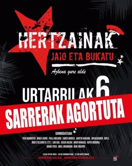 Cartel del concierto de despedida de Hertzainak