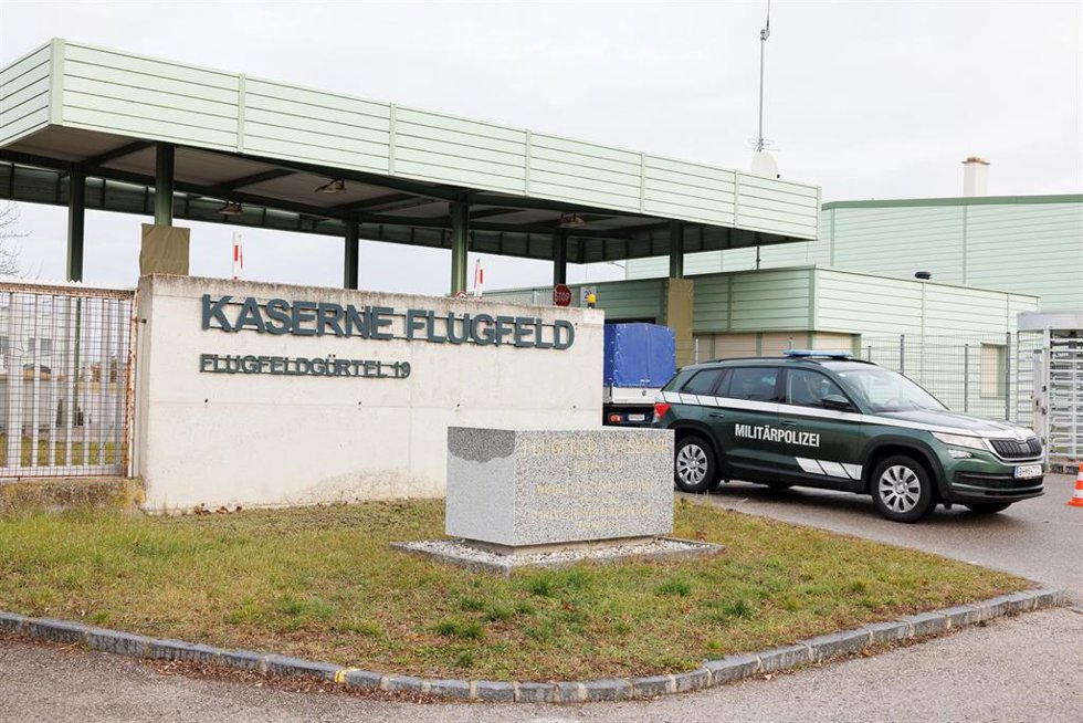 Base del Ejército de Austria en Wiener Naustadt tras un tiroteo en las instalaciones
