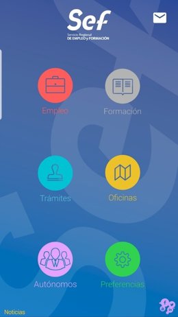 Archivo - Imagen de la aplicación gratuita 'SEF Móvil'