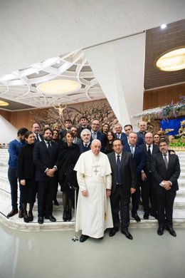 Audiencia general del papa Francisco con representantes de Asaja.