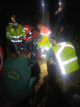 Rescate en Puértolas.