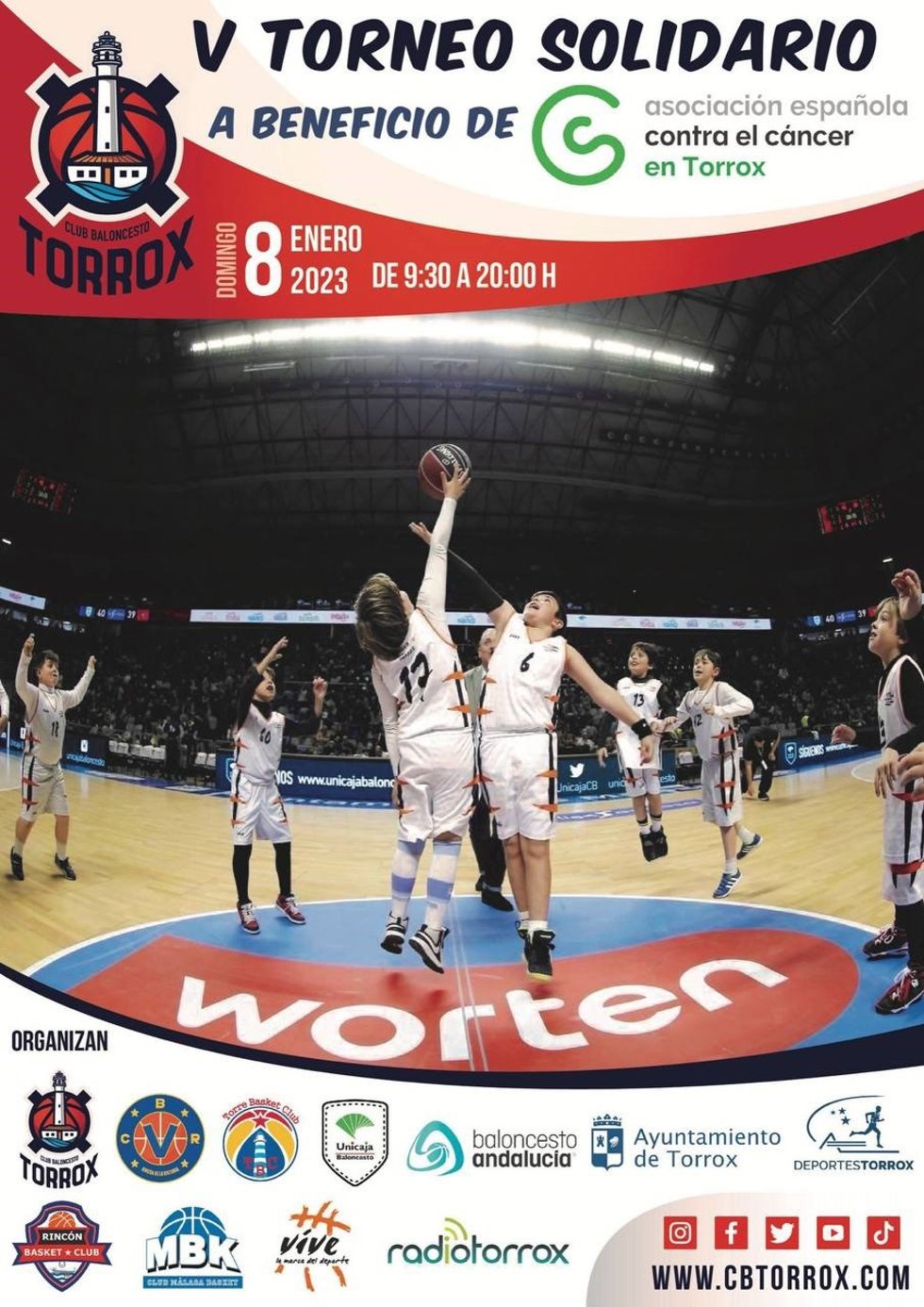 Cartel Torneo Solidario de Baloncesto de Torrox