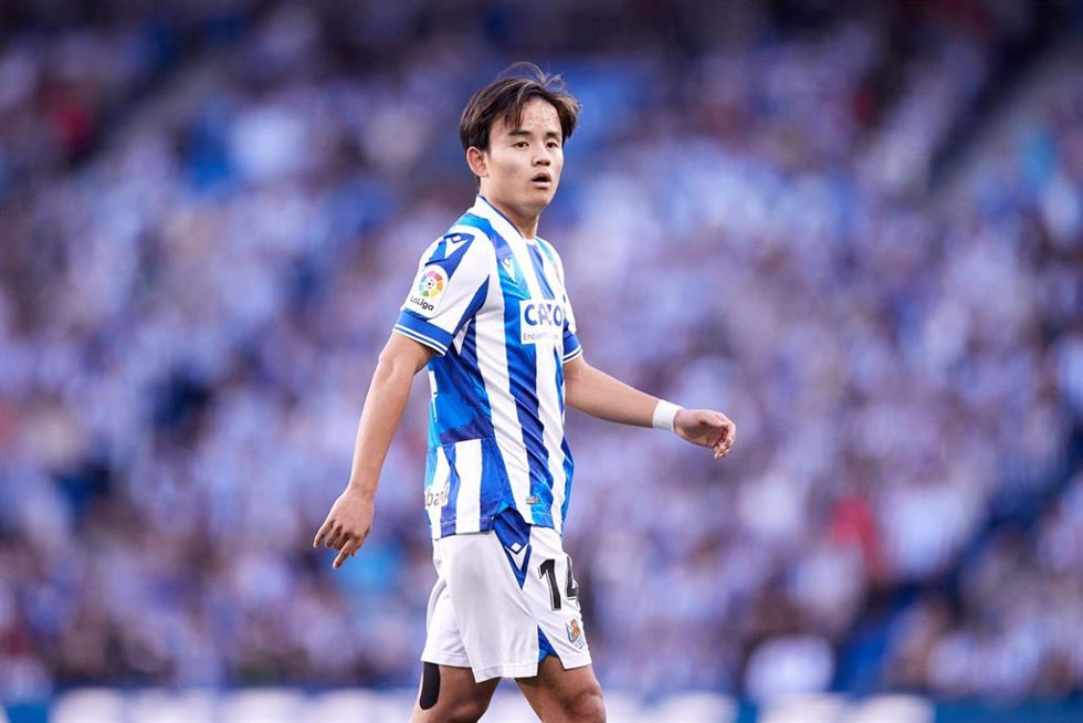 Take Kubo con la Real Sociedad