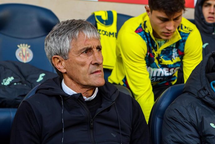 El entrenador del Villarreal, Quique Setién