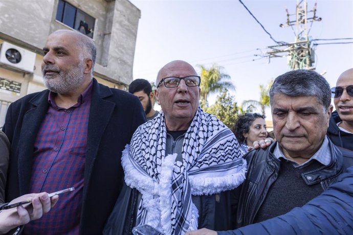 El preso liberado palestino Karim Yunis