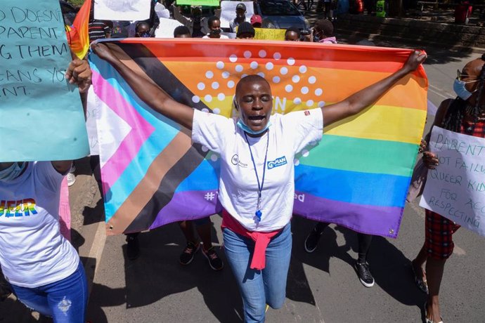 Protesta de la comunidad LGBTQ en Nairobi (Kenia)