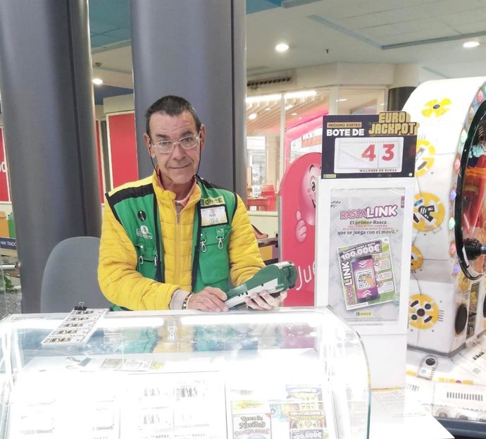 El vendedor de la ONCE, José Luis Moresco