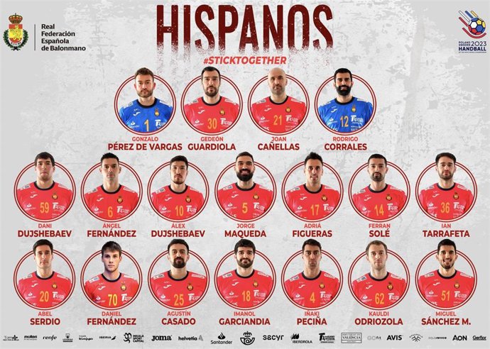 Convocatoria de los 'Hispanos' para el Mundial de balonmano de Polonia y Suecia 2023