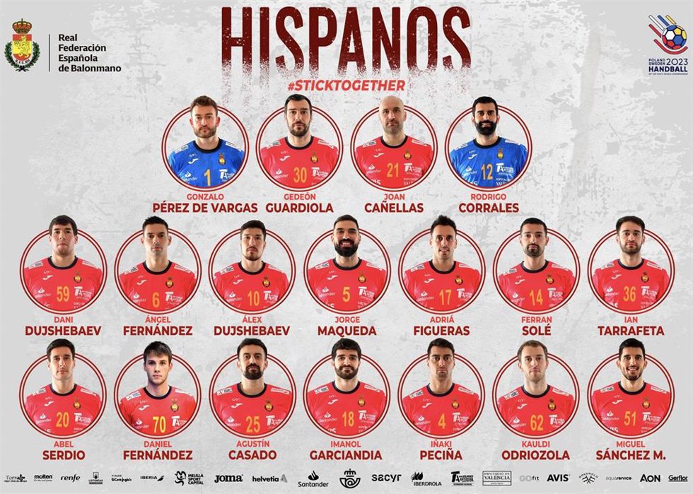 Convocatoria de los 'Hispanos' para el Mundial de balonmano de Polonia y Suecia 2023